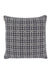 Melin Tregwynt Dark Grey repeat Vintage Rose Pattern Cushion with feather pad - reverse