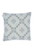 St David's Cross Cushion in White and Silver Grey. Fabric woven and made in South Wales by Melin Tregwynt. Front side.