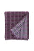 Melin Tregwynt woven wool throw or blanket in dark purple with lilac and grey Vintage Rose pattern repeat