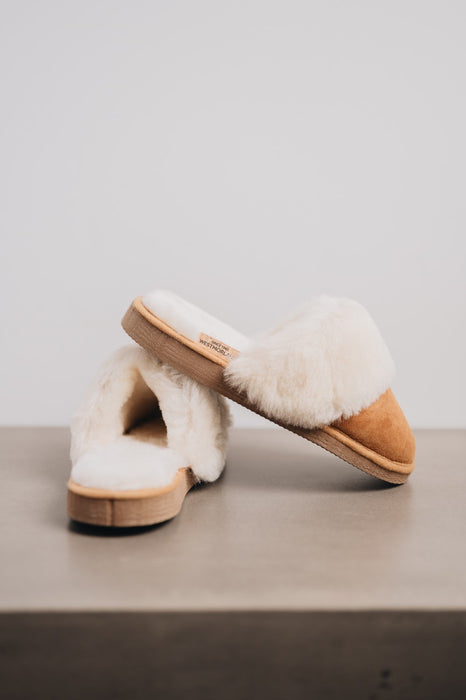 Ladies Sheepskin Slipper mule backless 