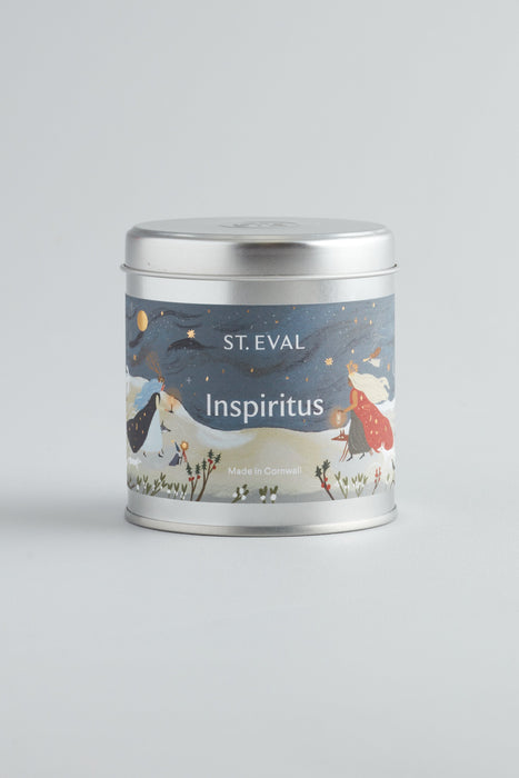 Inspiritus Scented Christmas Tin Candle by St Eval of Cornwall