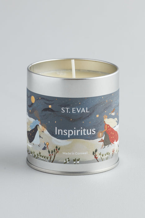 Inspiritus Scented Christmas Tin Candle by St Eval of Cornwall