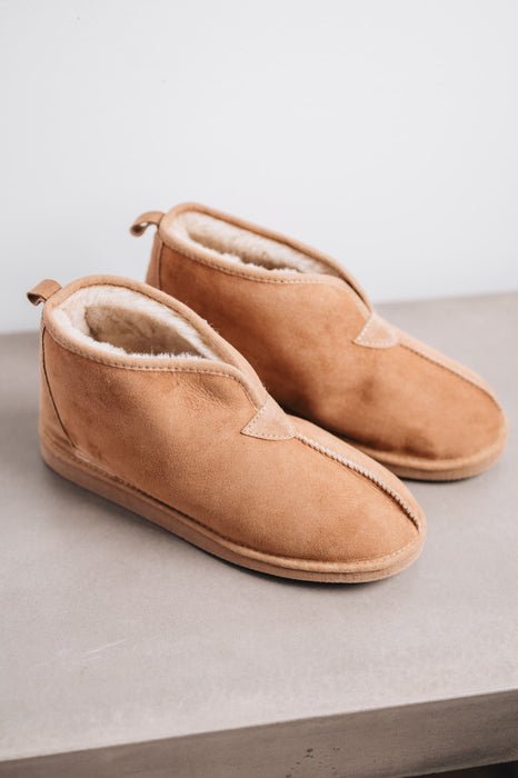 Huw Lambskin Slipper Boots Warm and soft with hard sole