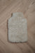 Oatmeal sheepskin hot water bottle cover