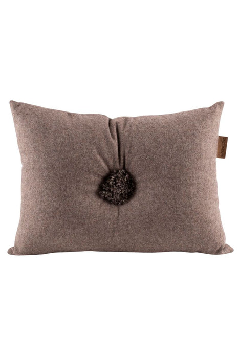 Anita Wool Cushion in Cappuccino, made by Shepherd of Sweden.