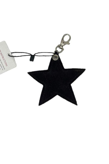 Hearts and Stars Cowhide Keyring (Last Chance)