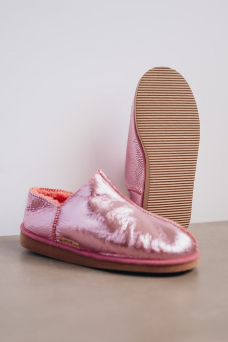 womens Sheepskin Slippers pink  