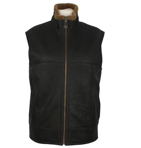 Mens Sheepskins Gillet in back. Jacket with no arms.