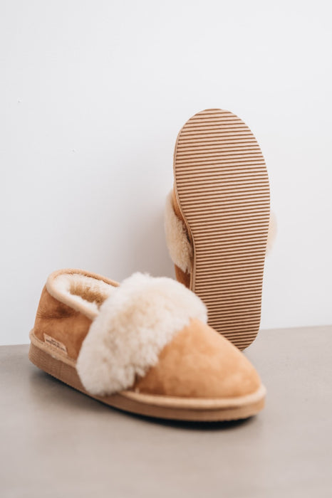 Luxury Westmorland Sheepskins women’s sheepskin slipper boots with ankle support for extra warmth.