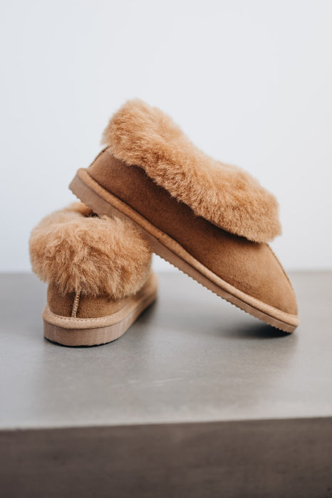 Ruby spice sheepskins slipper for women