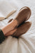 Sophia Walnut Sheepskins Slipper with Soft Sole in brown