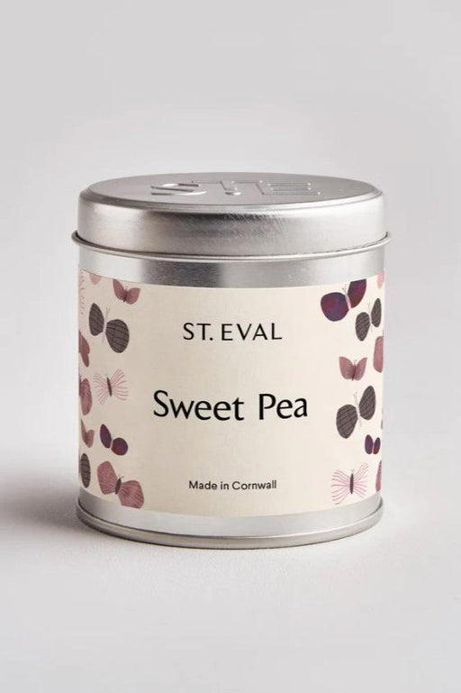 Butterfly Sweetpea Scented Tin Candle - Nature's Garden Collection from St Eval